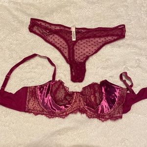 Victoria secrets 36c bra and XL thong set